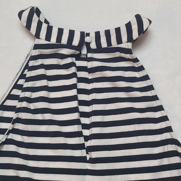 Express Black White Striped Halter Dress Size XS - Picture 8 of 14